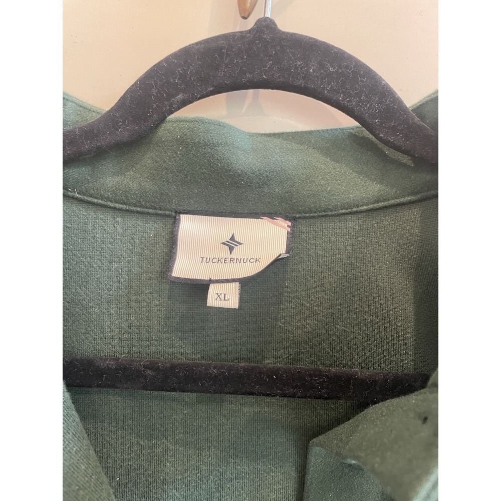 Tuckernuck Avery Dress Green Soft Fleece‎ Size XL 3/4 Sleeve - Picture 5 of 11